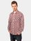 Urban Classics Chemise Tricolor Big Checked rouge
