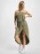 Urban Classics jurk Ladies Viscose Bandeau  olijfgroen