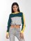 Urban Classics Pullover 3-Tone Stripe Cropped grau
