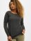 Urban Classics Sweat & Pull Ladies Wideneck Crewneck gris