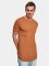 Urban Classics T-paidat Shaped Long ruskea