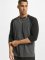 Urban Classics T-Shirt manches longues Contrast 3/4 Sleeve gris