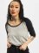 Urban Classics T-Shirt manches longues Ladies 3/4 Contrast gris
