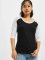 Urban Classics T-Shirt manches longues Ladies 3/4 Contrast noir