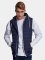 Urban Classics Veste sans manche Small Bubble Hooded bleu