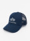 Alpha Industries Casquette Trucker mesh Basic bleu