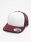 Flexfit Trucker Caps Retro Colored Front czerwony