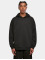 Build Your Brand Hupparit Oversized Cut On Sleeve musta