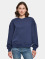 Build Your Brand Maglia Oversized Crewneck blu