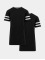 Build Your Brand T-Shirt Stripe Jersey 2-Pack noir
