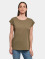 Build Your Brand T-Shirt Ladies Organic Extended Shoulder olive