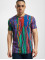 Carlo Colucci T-Shirt Knit Print bleu