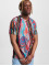 Carlo Colucci T-shirt RH Knit Print blå