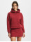 DEF Sweat capuche Cropped  rouge