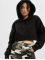 DEF Sweat capuche Cropped  noir