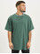 DEF T-Shirty Basic Rib zielony