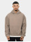 Dropsize Hoodie Heavy Oversize Rubber Patch brown