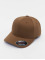Flexfit Flexfitted Cap Wooly Combed Flexfitted Cap brazowy