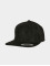 Flexfit Snapback Cap Suede Leather nero