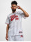 Fubu Camiseta Varsity Pinstriped Mesh blanco