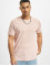 Jack & Jones T-paidat Tropic Embroidery Crew Neck vaaleanpunainen