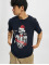 Jack & Jones T-shirts Claus Crew Neck Xmas blå