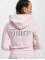 Juicy Couture Sudaderas con cremallera Madison Classic Velour Juicy Logo rosa