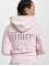 Juicy Couture Zip Hoodie Madison Classic Velour Juicy Logo rosa