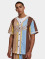 Karl Kani Camicia Varsity Striped Baseball blu