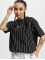Karl Kani Camiseta Small Signature Oversize Essential Pinstripe negro
