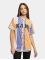 Karl Kani overhemd Serif Stripped Baseball paars