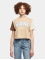Karl Kani t-shirt Serif Crop Block beige