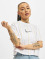Karl Kani T-shirts Small Signature Pinstripe Cropped hvid