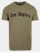 Mister Tee t-shirt Los Angeles Wording olijfgroen