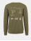 Mister Tee trui Rose Crewneck olijfgroen