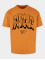 MJ Gonzales Camiseta Graffiti X Heavy Oversized naranja