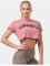 Nebbia top Loose Fit & Sporty Crop  rose