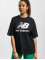 New Balance Camiseta Essentials Stacked Logo negro