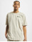 New Era T-shirt Oversized Pinstripe beige
