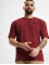 New Era T-shirt Oversized Pinstripe rosso