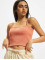 Nike Tank Tops Essentials Rib Crop orange