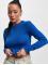Only Longsleeve Kitty Cropped blauw