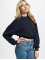 Only Pullover Onlscarlett Cropped blue
