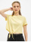 Only T-Shirt May Cropped Knot jaune