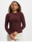 Only T-Shirt manches longues Emma High Neck brun