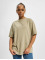 PEGADOR T-Shirty Beverly Logo Oversized bezowy