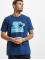 Starter T-Shirt Contrast Logo Jersey blau