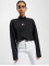 Tommy Jeans Longsleeve Badge Mock Crop schwarz