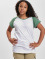 Urban Classics Camiseta Girls Contrast Raglan blanco