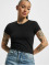 Urban Classics Camiseta Ladies Stretch Jersey Cropped negro